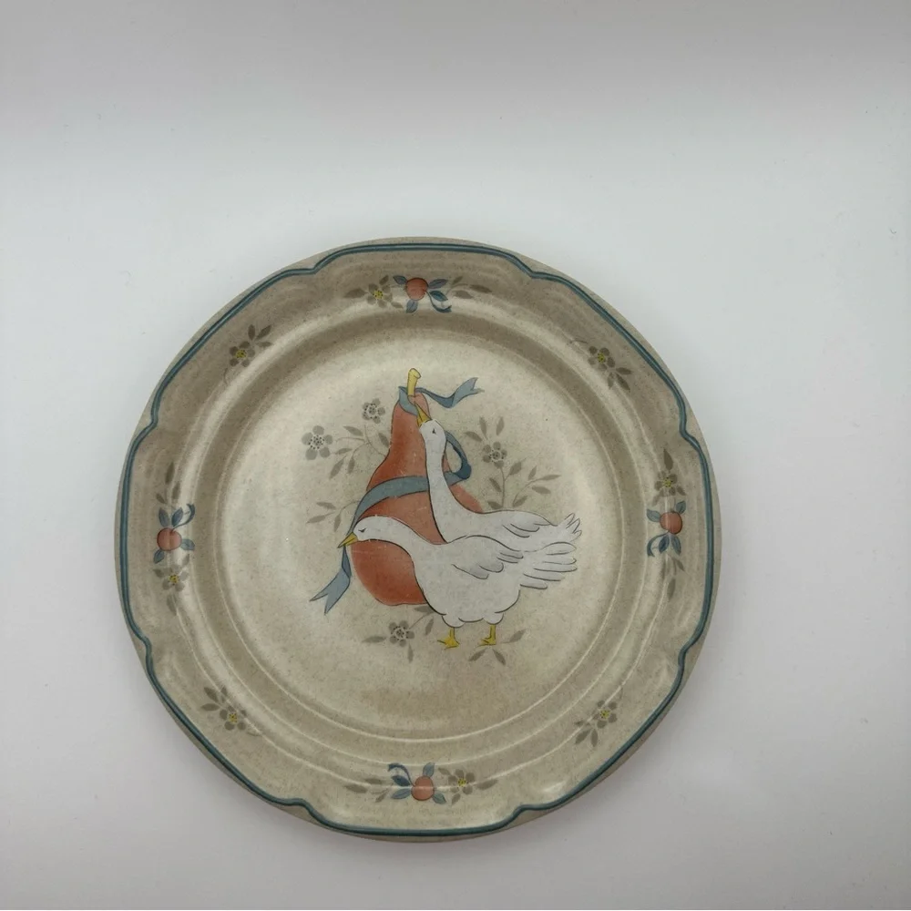 International Tableworks Stoneware Marmalade Plate 8868 Goose Duck Replacement